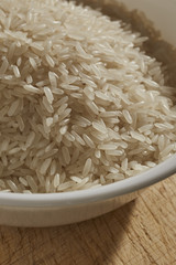 uncooked white jasmine rice from Thailand