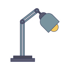 desk lamp isolated icon vector illustration design