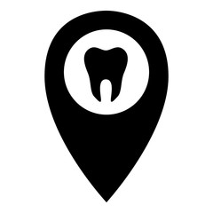 Small tooth icon, simple style