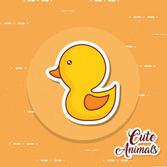 cute duck icon image