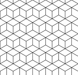 Hexagon seamless geometric pattern