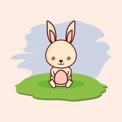 cute rabbit icon image