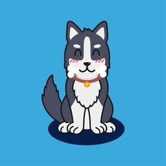 cute dog vector illustration puppy isolated