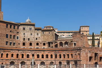 Obraz premium Amazing view of Augustus Forum in city of Rome, Italy