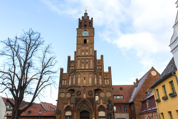 Fototapeta na wymiar brandenburg an der havel historic town hall germany