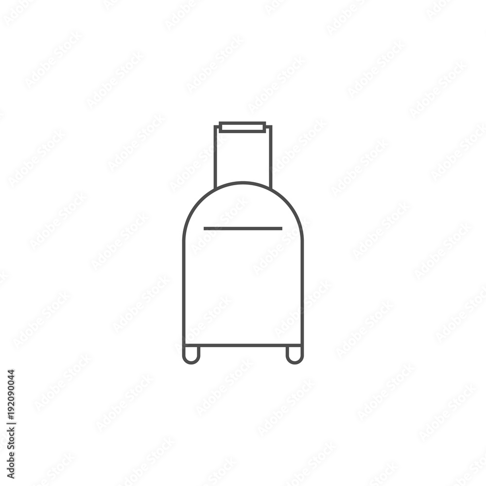 Poster suitcase icon. element for mobile concept and web apps. thin line icon for website design and develo