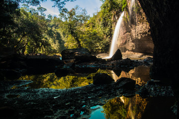 Heo Suwat water fall in  Khao Yai National Park  ,  Thailand