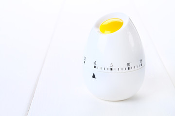 cooking timer kitchen clock alarm on white.