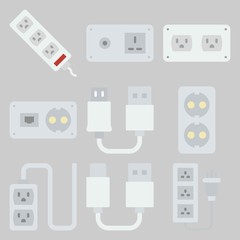 icons set about Connectors Cables . [keywordRandom:3]