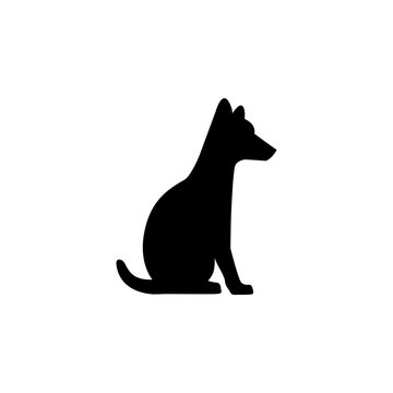 silhouette of a dog icon. Element of pet for mobile concept and web apps. Icon for website design and development, app development. Premium icon