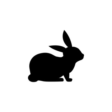 silhouette of a rabbit icon. Element of pet for mobile concept and web apps. Icon for website design and development, app development. Premium icon