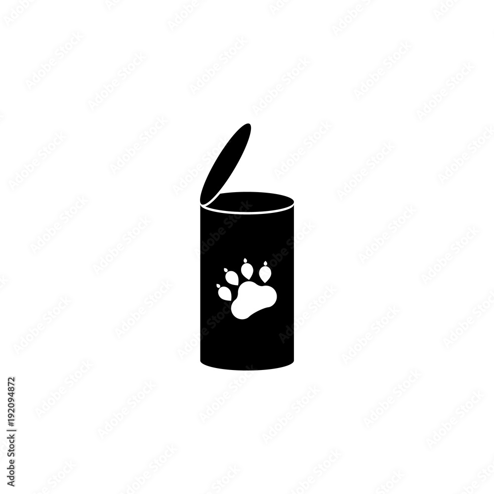 Poster canine food icon. element of pet for mobile concept and web apps. icon for website design and develo