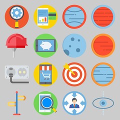 icon set about Transportation. with planet, search problem and smartphone