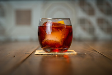 Negroni cocktail drink