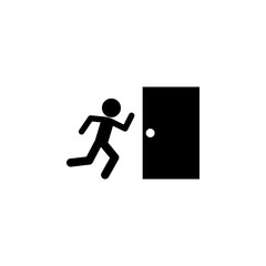 fire exit icon. Element of firefighter shop for advertising signs, mobile concept and web apps. Icon for website design and development, app development. Premium icon