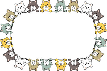 vector cartoon cat background