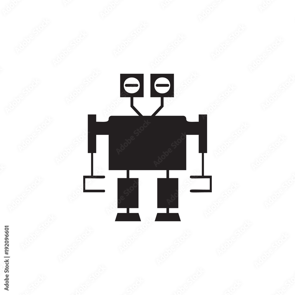 Poster robot icon. element of robots for advertising signs, mobile concept and web apps. icon for website d