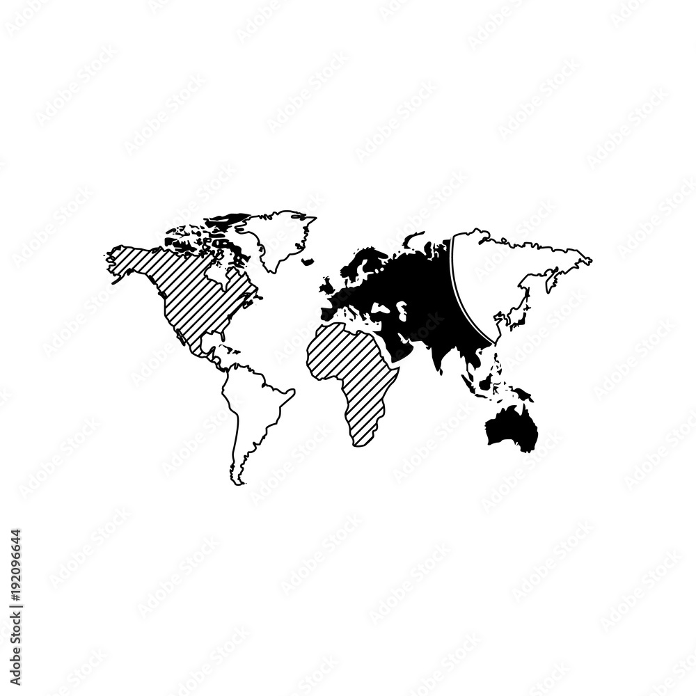 Poster world map infographics icon. element of global statistics for mobile concept and web apps. icon for 