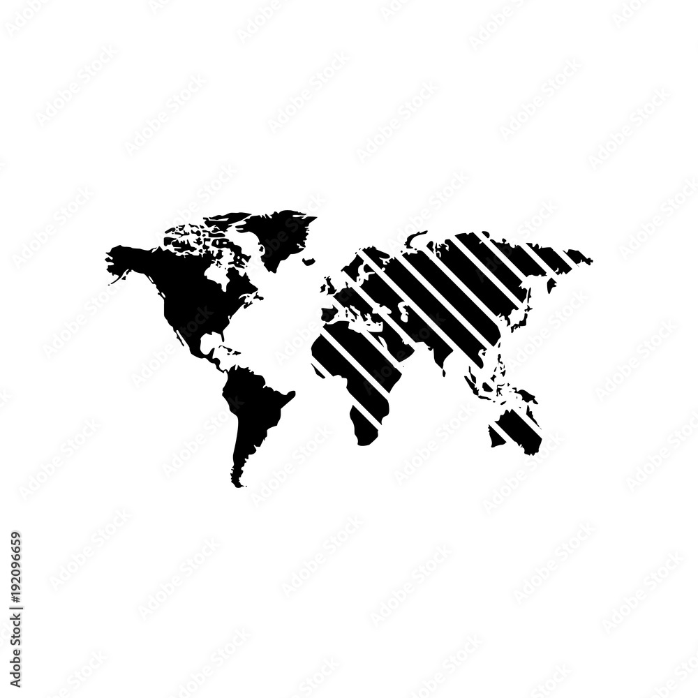 Poster world map infographics icon. element of global statistics for mobile concept and web apps. icon for 