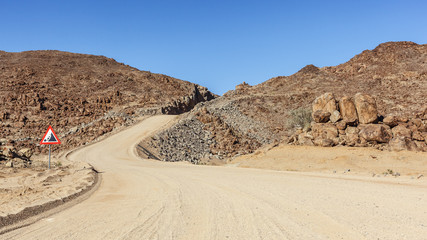 gravel road africa