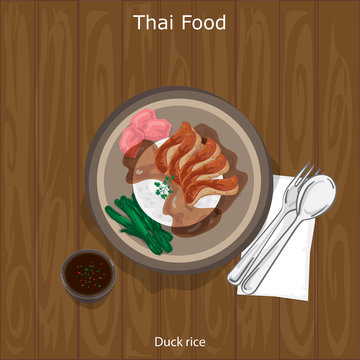 thai food Duck rice