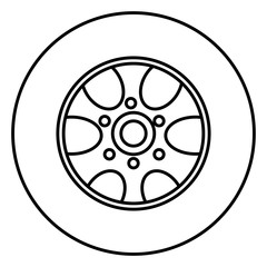 car wheel isolated icon vector illustration design