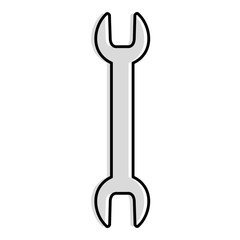 wrench tool isolated icon vector illustration design