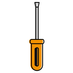 screwdriver tool isolated icon vector illustration design