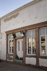 View of old, historical, typical stone house in Cunda (Alibey) i