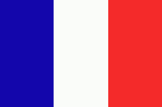 Bright background with flag of France.