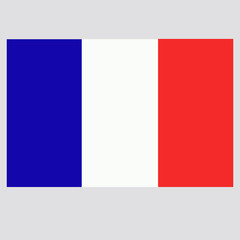 Obraz premium Bright background with flag of France.