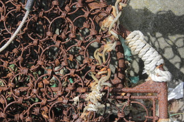 Détail de matériel sur un quai de port