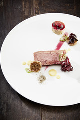 Foie gras mariné à l'hibiscus
