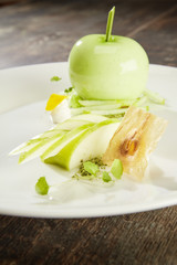 Mousse de chocolat blanc Granny smith