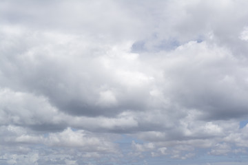Fluffy Soft White Cloudy Sky Background