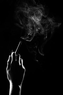 hand with cigarette