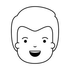 Obraz na płótnie Canvas little boy head icon vector illustration design