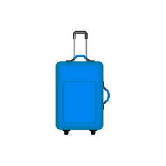 Travel suitcase in blue design