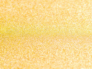 Shiny Golden Glitter Bokeh Background