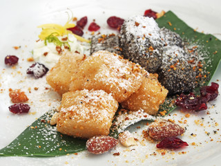 Closeup of sticky rice cake     