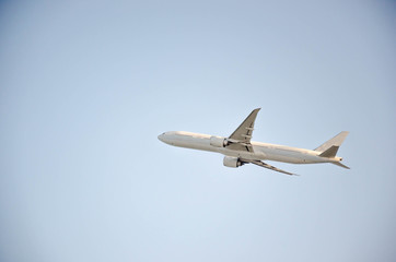 Airplane in the sky