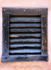 Board Window on Historic Adobe