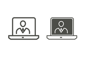 Management consulting vector icon.