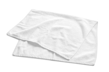 Naklejka premium Soft terry towel on white background