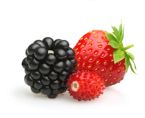 Summer berry fruits.