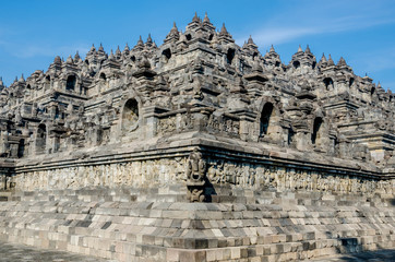 Borobudur in Yogjakarta in Java, indonesia