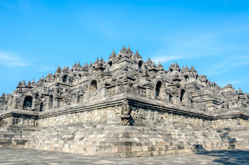 Fototapeta premium Heritage Buddist temple Borobudur in Yogjakarta in Java, indonesia
