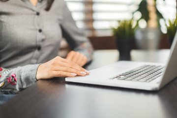 Business woman working in office