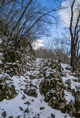Monti Sabini (Rieti, Italy) - The snow-capped mountains in the province of Rieti, Sabina area, near Monte Terminillo and the Tiber river