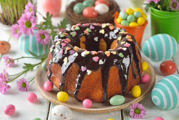 Chocolate easter cake